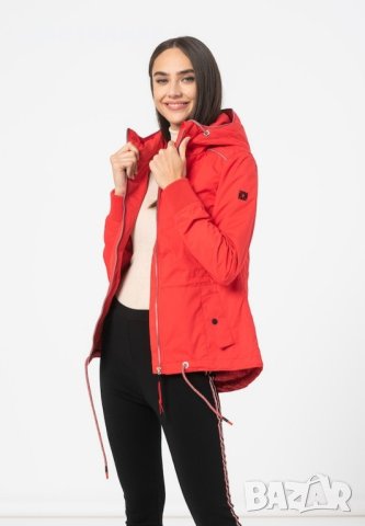 Червено преходно яке Lydia размер S цена 45 лв., снимка 2 - Якета - 43595020
