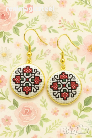 Обеци с шевица, снимка 1