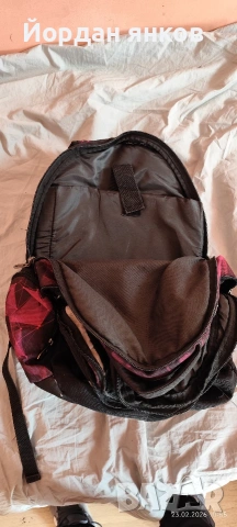 Многофункционална ученическа раница 15NF36 – Розово и Черно, снимка 2 - Раници - 53590026