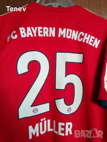 Bayern Munich Muller #25 Adidas XL оригинална тениска фланелка Байерн Мюнхен Томас Мюлер , снимка 3 - Тениски - 43473451