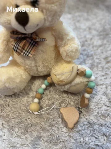 Персонализиран бебешки клипс за залъгалка, снимка 3 - Прибори, съдове, шишета и биберони - 49156059