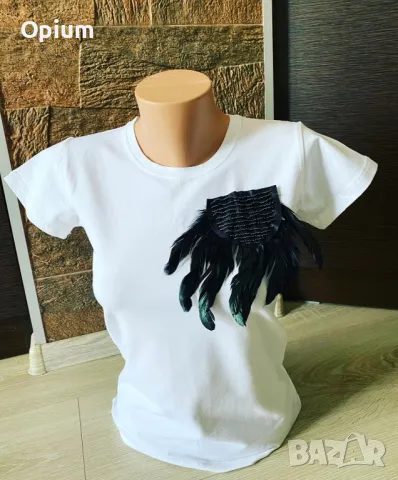 Ръчно изработена тениска, снимка 4 - Тениски - 50051759