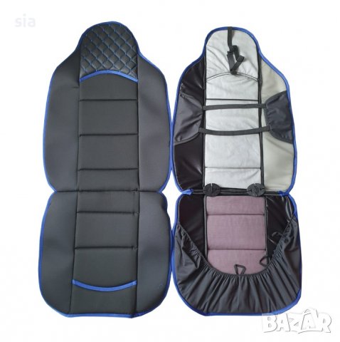 Калъфи за седалки, универсални, 2бр., сини, снимка 4 - Аксесоари и консумативи - 37857884