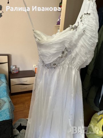 Къса булчинска рокля , снимка 2 - Рокли - 40146477