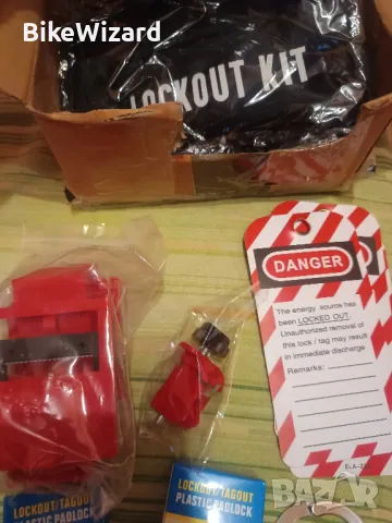 POFET Lockout Tagout Kit за заключване НОВО, снимка 8 - Други инструменти - 48409776