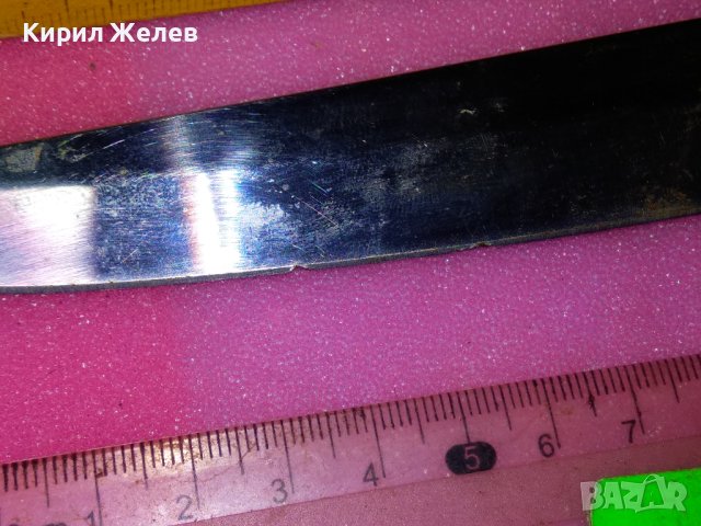 СТАР ПРОФЕСИОНАЛЕН МЕСАРСКИ НОЖ ТЕЖЪК МАСИВЕН ЛОВДЖИЙСКИ 43161, снимка 13 - Ножове - 44009796