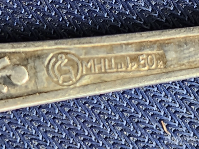 комплект 6 лъжички от мелхиор, модел "Пламя", посребрени/позлатени, нови + 5 броя - също нови, СССР, снимка 4 - Прибори за хранене, готвене и сервиране - 51078706