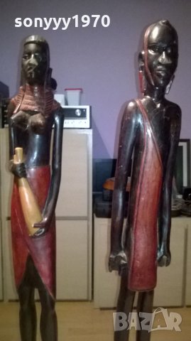 африканско семеиство-92см-10кг-дървени фигури-внос швеицария, снимка 16 - Колекции - 26365357