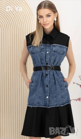 Нова  дънкова рокля на Elsa.M by may, снимка 2 - Рокли - 51678847