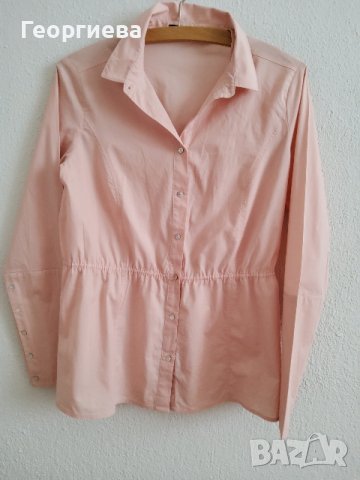 Розова риза с дълги ръкави, снимка 3 - Ризи - 37895689