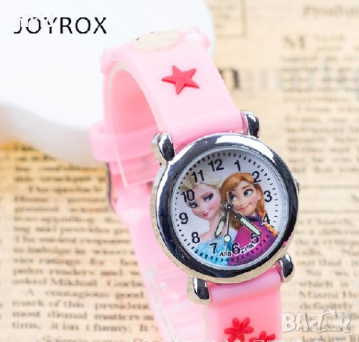 Елза Анна силиконова верижка от замръзналото кралство детски часовник, снимка 6 - Детски - 20528220