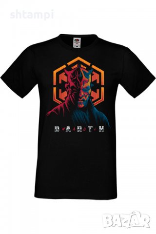 Мъжка тениска Star Wars Maul,Междузвездни войни,Филм,Изненада,Подарък,Повод,, снимка 2 - Тениски - 37718014