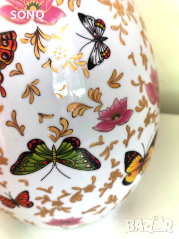 Прекрасно Колекционерско Голямо Порцеланово Яйце, снимка 4 - Декорация за дома - 51139195