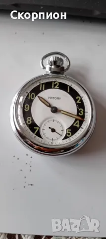 Английски джобен часовник - VIKTORY- MADE IN GT BRITAIN ПРОМОЦИЯ, снимка 2 - Джобни - 49332064
