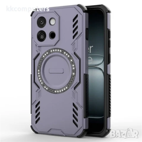 OnePlus 13s 5G / OnePlus 13T 5G Удароустойчив Magnetic /Butterfly Armor Hollow Heat Dissipation /PC , снимка 4 - Калъфи, кейсове - 51263378