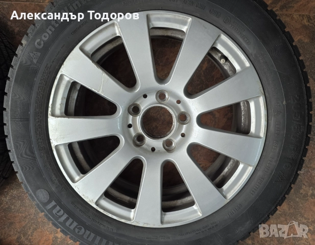 Джанти 16" със зимни гуми за Мерцедес Е класа W212/C класа W204, снимка 4 - Гуми и джанти - 52131099