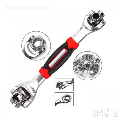 Универсален ключ Automat, Ключ с въртяща глава, 48 в 1, снимка 3 - Аксесоари и консумативи - 38013755