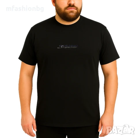 Мъжки тениски "BLUE & RED" - Големи размери до 7XL, снимка 2 - Тениски - 50923826