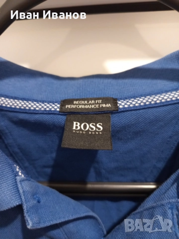 Оригинална фланелка с яка Hugo Boss, снимка 8 - Тениски - 51742535