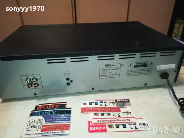 ONKYO TA-2820 DECK WITH ACCUBIAS-MADE IN JAPAN-ВНОС GERMANY 1602251837, снимка 13 - Декове - 49154980