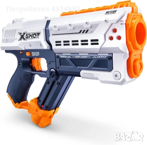 Комплект от 2 броя бластер X-Shot Chaos Meteor Blaster 36365-2022 Детско оръжие с 24 броя топчета, снимка 4 - Други - 51138718