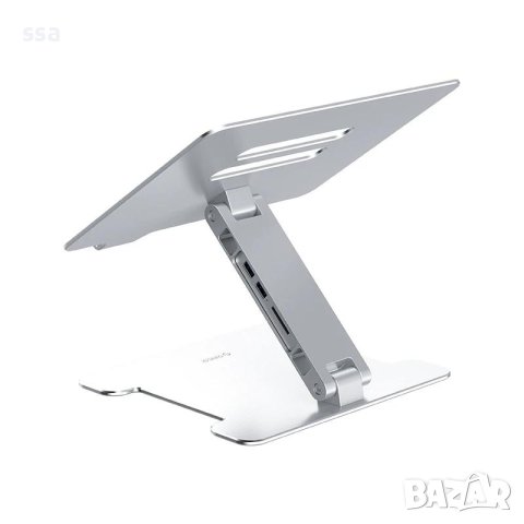 Orico алуминиева поставка за лаптоп Laptop Stand - Aluminum, 2 x USB3.0, Card Reader, up to 15.6" - , снимка 3 - Лаптоп аксесоари - 44000339