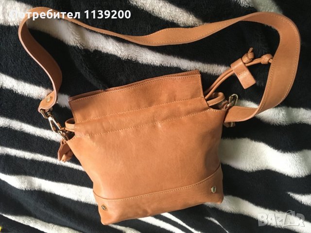 Printemps Paris френска дамска бежова чанта с дълга дръжка , снимка 2 - Чанти - 27273549