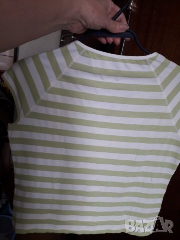 Дамска блуза жакет къс ръкав с цип памук еластичен нов, снимка 4 - Жилетки - 28970675