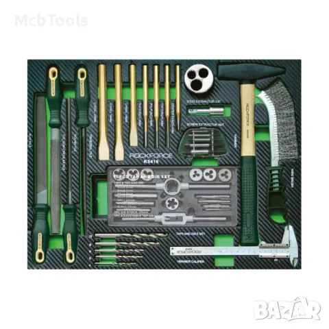 Количка - Шкаф с инструменти с 7 чекмеджета - 5 пълни ROCKFORCE, снимка 5 - Други инструменти - 47567983