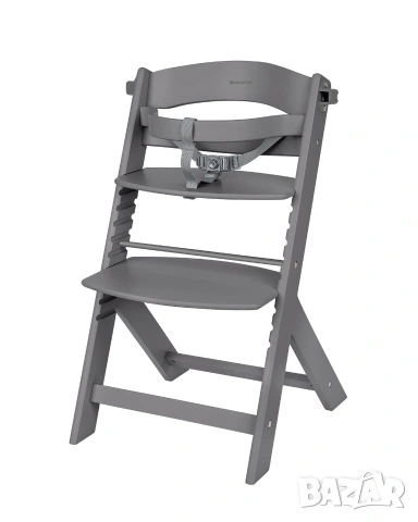 Дървен стол за храненe Nordy Dark Grey С БЕЗПЛАТНА ДОСТАВКА , снимка 3 - Столчета за хранене - 53565010