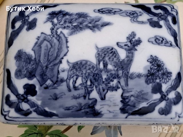 Порцеланова бижутерка в стил ,,Делфт,, , снимка 3 - Антикварни и старинни предмети - 38527964