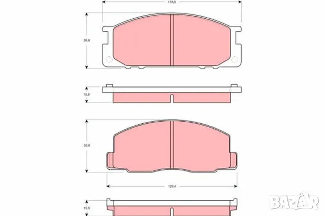 Накладки предни RODEO за TOYOTA LITEACE,MODEL F 5SP063