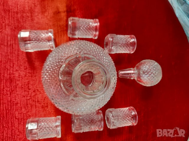 Стари стъклен сервиз , снимка 12 - Антикварни и старинни предмети - 32895326