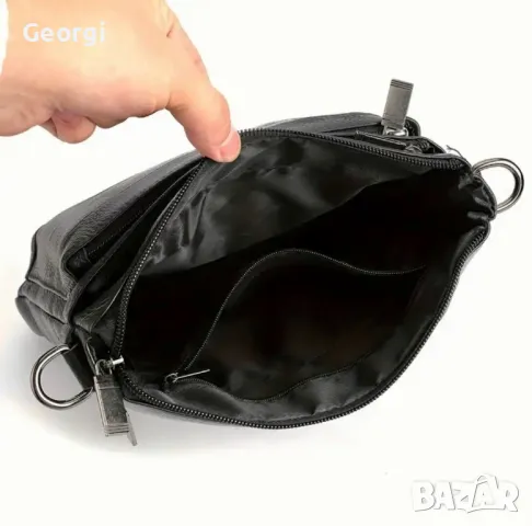 Мъжка творческа и функционална чанта /Телешка естествена кожа!, снимка 10 - Чанти - 49294003