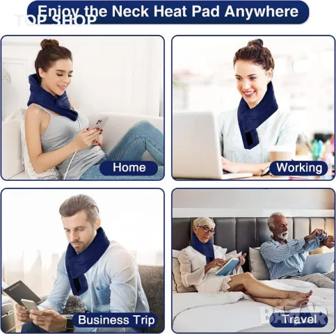 Електрическа нагряваща яка за врат, снимка 2 - Маши за коса - 48774490