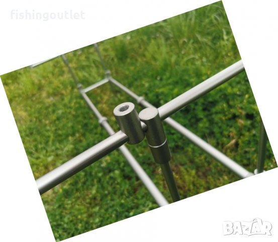 Шаранска стойка за три въдици . Изцяло метална. Топ качество !, снимка 4 - Такъми - 36709511