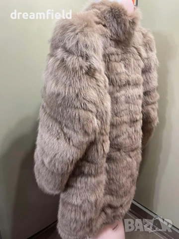 Предпразнична цена-Палто Сребърна лисица