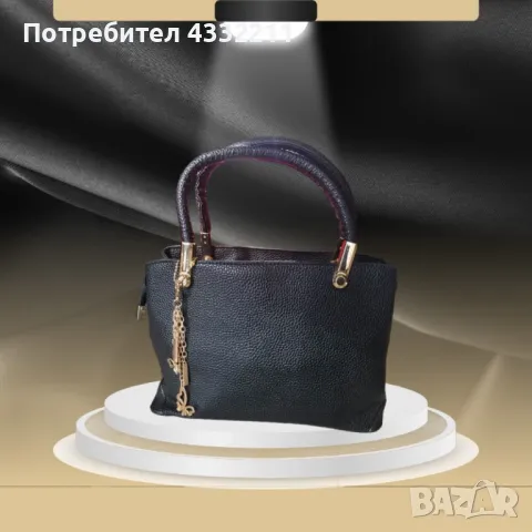 Елегантна чанта в черен цвят, снимка 1