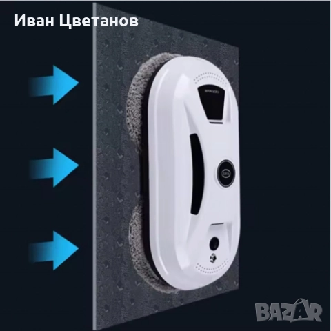 Интелигентен робот за почистване на прозорци с двойни въртящи се падове и вакуум 2800Pa