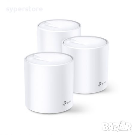  Удължител на интернет обхват TP-Link Deco X60 AX3000 3-pack Mesh Wi-Fi 6 система за целия дом 