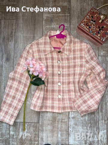 Ново бебешко розов розово сако букле France Франция , снимка 5 - Сака - 38831963