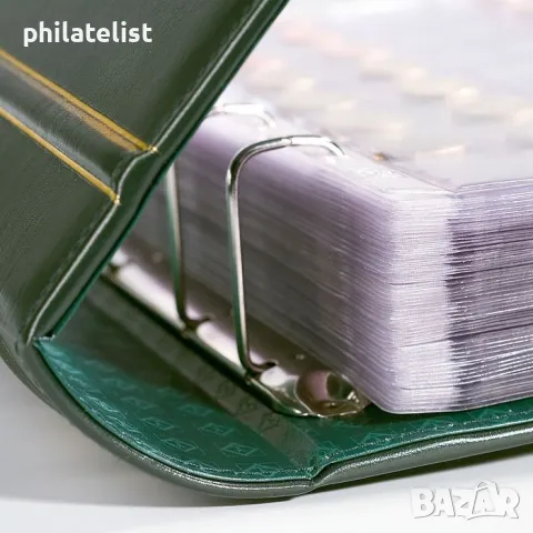 Албум Leuchtturm Optima GIGANT с касета, снимка 2 - Нумизматика и бонистика - 48006260