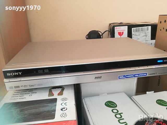 sony recorder usb/hdmi 160gb hdd/dvd model rdr-hx780 1304211338, снимка 3 - Плейъри, домашно кино, прожектори - 32531061