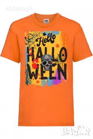 Детска тениска Halloween 09,Halloween,Хелоуин,Празник,Забавление,Изненада,Обичаи,, снимка 7 - Детски Блузи и туники - 38156643