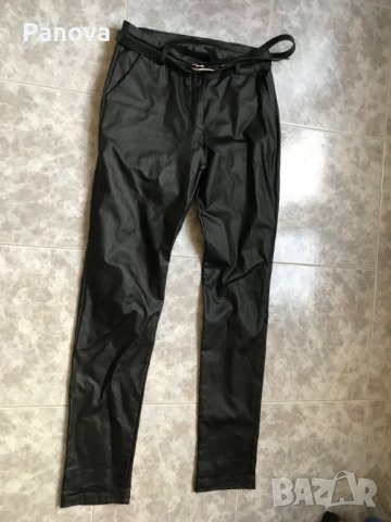 Продавам чисто нов елестичен панталон имитеращ кожа , снимка 12 - Панталони - 37550560