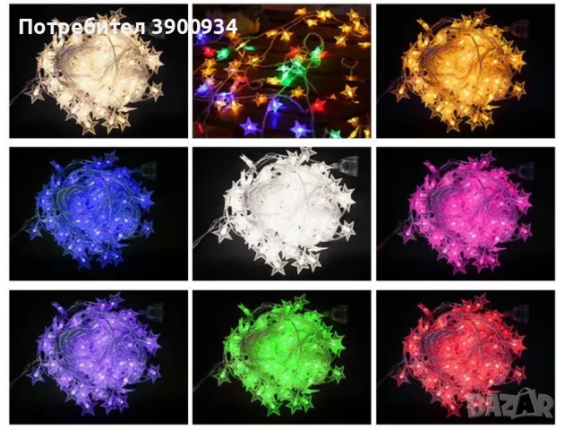 Светещи коледни LED лампички  с щепсел различни модели , снимка 5 - Декорация за дома - 47857426