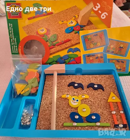 Дървен комплект за игра. 