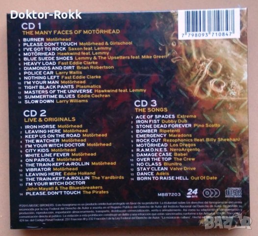 Various – The Many Faces Of Motorhead (A Journey Through The Inner World Of Motörhead). 3×CD [2015], снимка 2 - CD дискове - 43597709