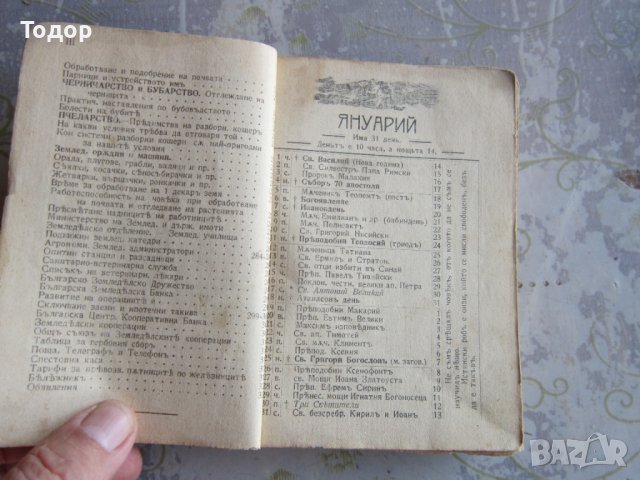 Стара книга Земеделско скотовъден календар 1915 , снимка 4 - Специализирана литература - 37992559