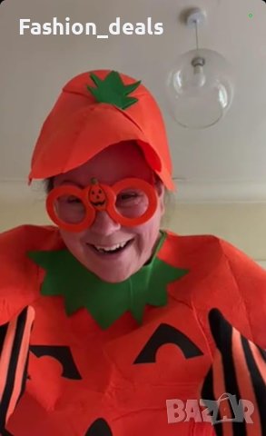 Нов комплект от 6 части тиквен костюм за възрастни Хелоуин облекло, снимка 9 - Други - 42945255